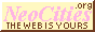 a button that says 'NeoCities.org, the web is yours'.